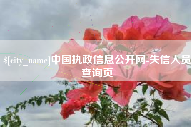 黄山中国执政信息公开网-失信人员查询页