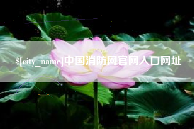 黄山中国消防网官网入口网址