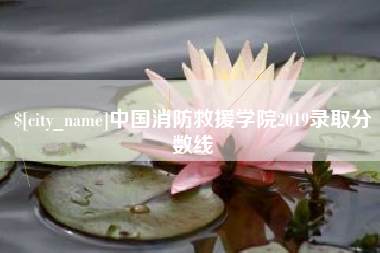 黄山中国消防救援学院2019录取分数线