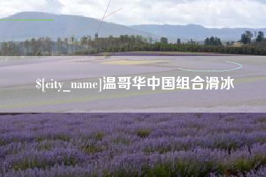 黄山温哥华中国组合滑冰