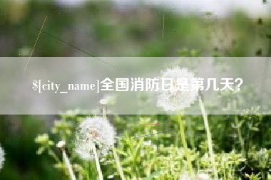 黄山全国消防日是第几天？