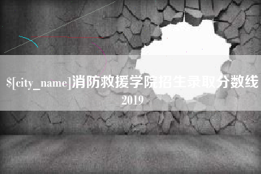 黄山消防救援学院招生录取分数线2019