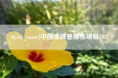 黄山中国金牌是哪些项目2021