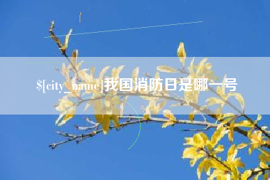 黄山我国消防日是哪一号
