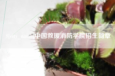黄山中国救援消防学院招生简章