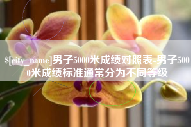 黄山男子5000米成绩对照表-男子5000米成绩标准通常分为不同等级