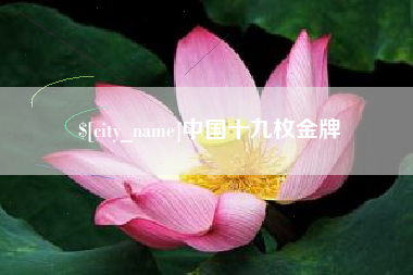 黄山中国十九枚金牌
