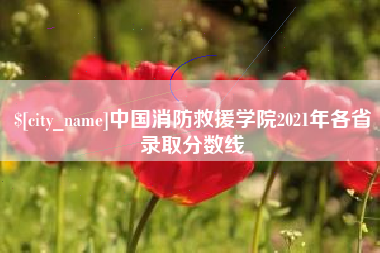 黄山中国消防救援学院2021年各省录取分数线