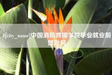 黄山中国消防救援学院毕业就业前景如何