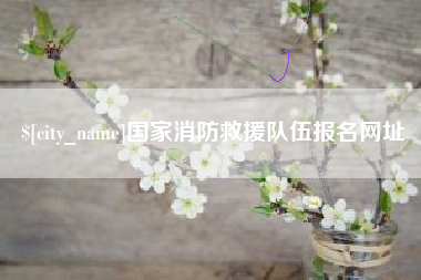 黄山国家消防救援队伍报名网址