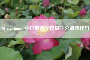 黄山中国消防学校招生分数线代码