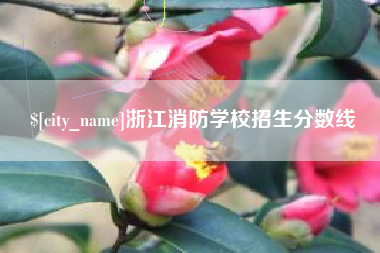 黄山浙江消防学校招生分数线