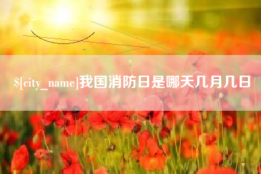 黄山我国消防日是哪天几月几日