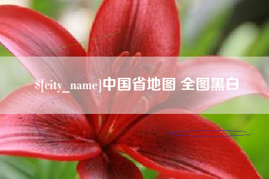 黄山中国省地图 全图黑白
