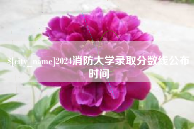 黄山2024消防大学录取分数线公布时间