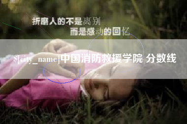 黄山中国消防救援学院 分数线