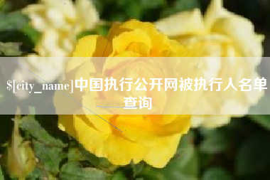 黄山中国执行公开网被执行人名单查询