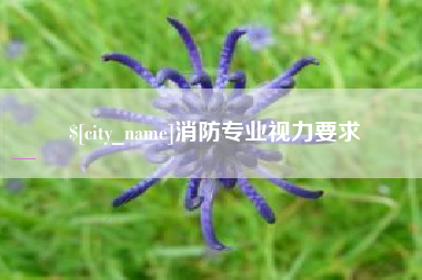 黄山消防专业视力要求