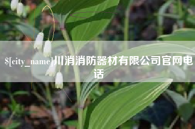 黄山川消消防器材有限公司官网电话