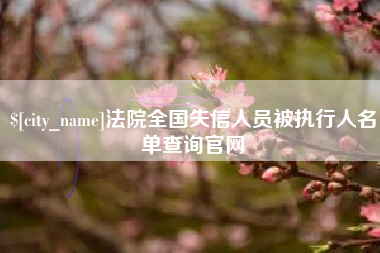 黄山法院全国失信人员被执行人名单查询官网