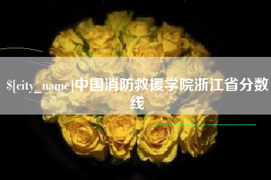 黄山中国消防救援学院浙江省分数线
