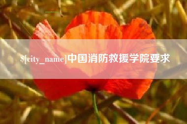 黄山中国消防救援学院要求
