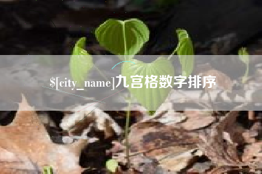 黄山九宫格数字排序