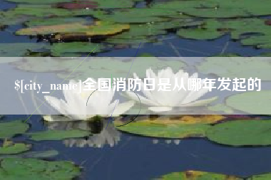黄山全国消防日是从哪年发起的
