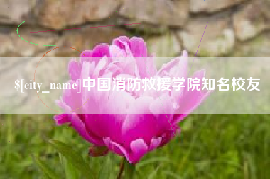 黄山中国消防救援学院知名校友