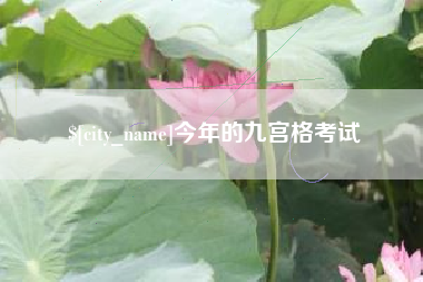 黄山今年的九宫格考试