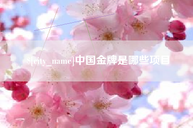 黄山中国金牌是哪些项目