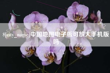 黄山中国地图电子版可放大手机版吗