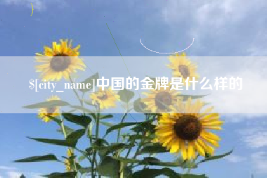 黄山中国的金牌是什么样的