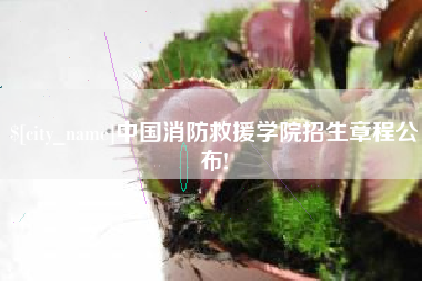 黄山中国消防救援学院招生章程公布!